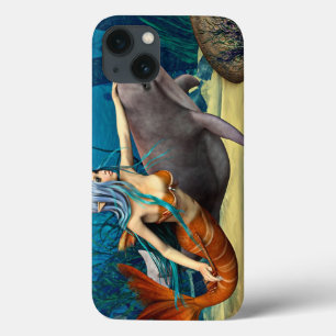 Coques Pour iPhone Sirène avec dauphin