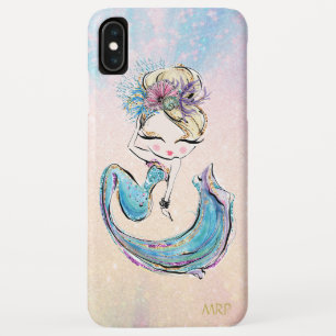 Case-Mate iPhone Case Sirène de parties scintillantes d'or de rose de