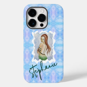 Coque Pour iPhone 14 Pro Sirène Fantastique Bohème Personnalisée Aquarelle