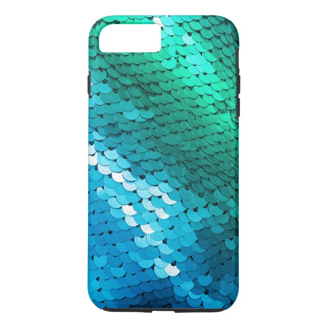 Coques Case-Mate iPhone Sirène turquoise d'Ombre de tape-à-l'oeil de (Dos)