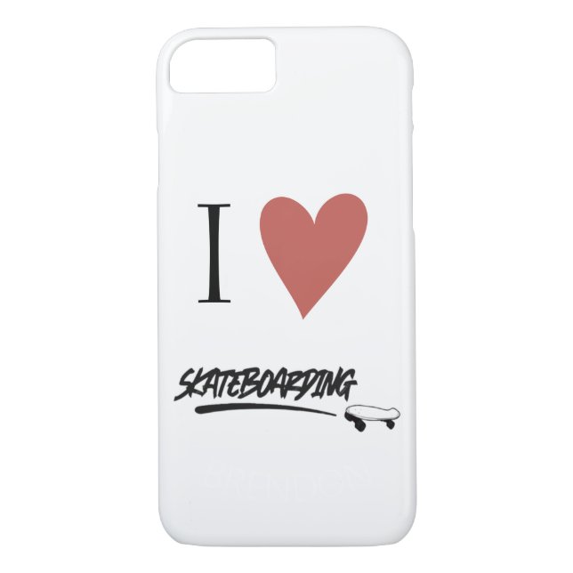 Coques Case-Mate iPhone Skateboard Modern J'aime le skateboard (Dos)