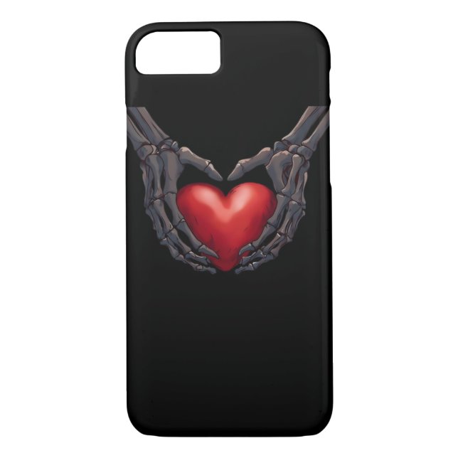 Coques Case-Mate iPhone Skeleton Coeur main (Dos)