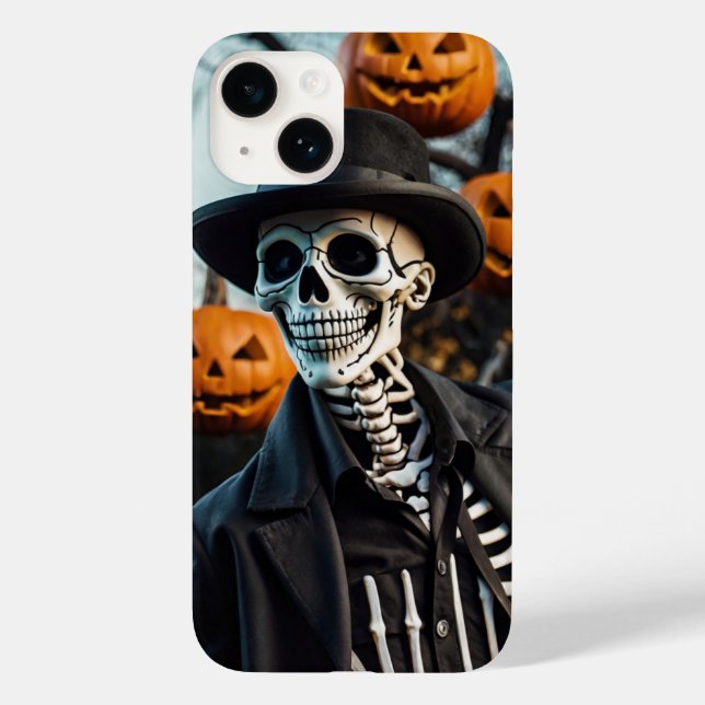 Coques Case-Mate iPhone Skeleton Halloween Tee (Verso)