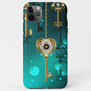 Case-Mate iPhone Case Skeleton Keys on Green Background
