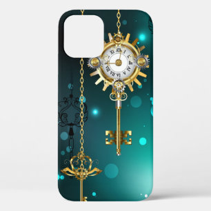 Case-Mate iPhone Case Skeleton Keys on Green Background