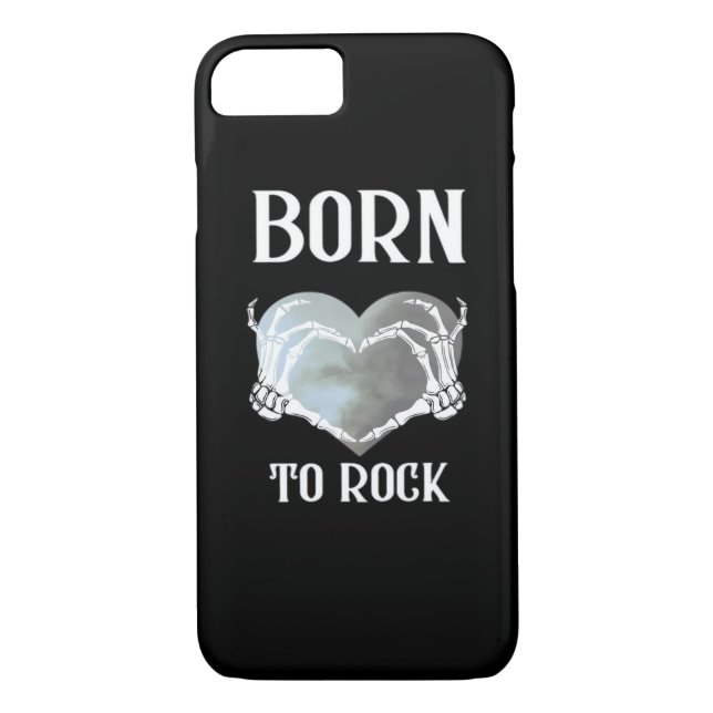 Coques Case-Mate iPhone Skeleton Mains Grey Heart Graphic Pour Classique (Dos)