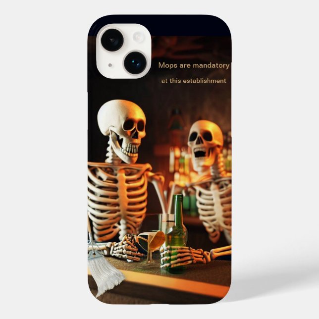 Coques Case-Mate iPhone Skeletons dans un bar (Verso)