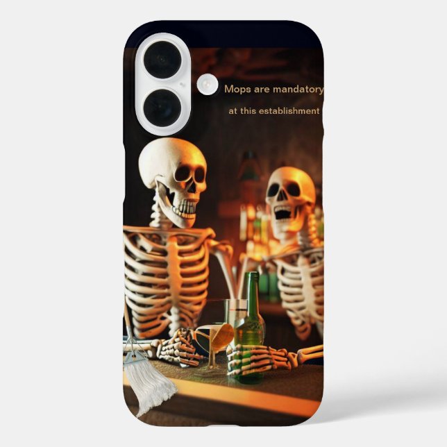 Coques Case-Mate iPhone Skeletons dans un bar (Verso)