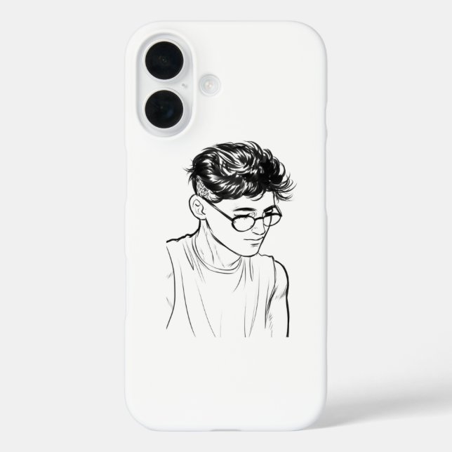 Coques Case-Mate iPhone Sketch Soul Art Boy – Custom iPhone Case (Verso)