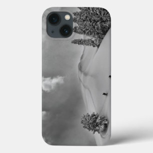Etui iPhone 13 Ski de fond en poudre