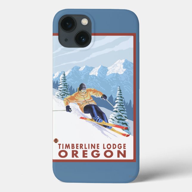 Coques Case-Mate iPhone Ski de neige - Timberline Lodge, Oregon (Verso)