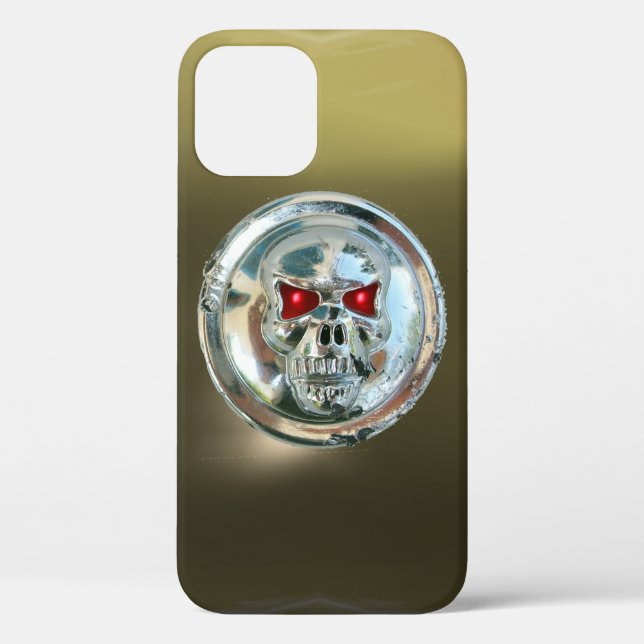 Coques Case-Mate iPhone SKULL RIDERS GEM gris noir (Verso)