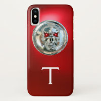 SKULT RIDERS MÉTAL GRAY ROUGE MONOGRAM