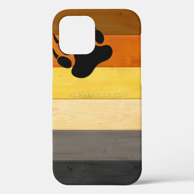 Coques Case-Mate iPhone SlipperyJoe's Bear Pride drapeau de la texture du  (Verso)