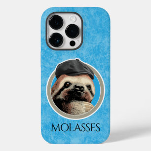 Coque Pour iPhone 14 Pro Sloth (dans Baker Boy casquette)