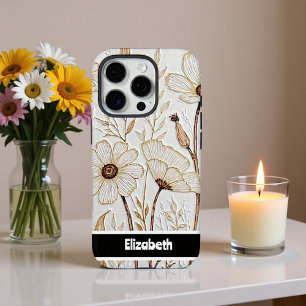 Coques iPhone 16 Pro Smartphone floral Impasto texturé