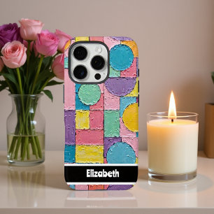 Coques iPhone 16 Pro Smartphone géométrique Impasto texturé