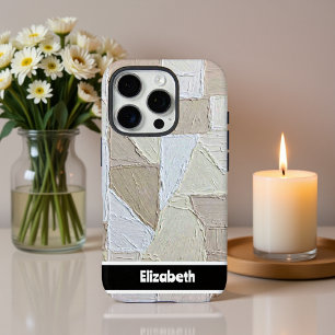 Coques iPhone 16 Pro Smartphone neutre Impasto texturé