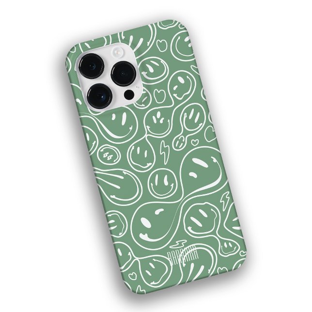 Coques Case-Mate iPhone Smile Motif Sage Bridesmaid Groomsmen Moderne (Créateur téléchargé)