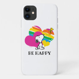 Case-Mate iPhone Case Snoopy et Woodstock | Coeurs arc-en-ciel