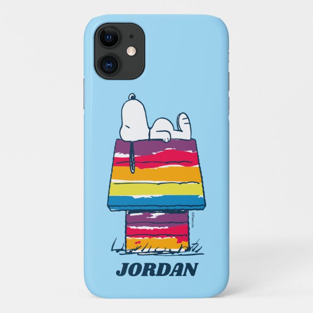 Coques Case-Mate iPhone Snoopy | Rainbow Dog House (Dos)