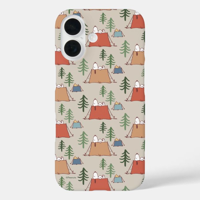 Coques Case-Mate iPhone Snoopy & Woodstock Go Camping Motif (Verso)