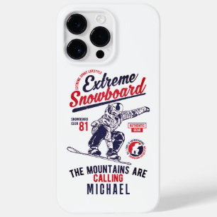 Coque Pour Pour iPhone 14 Pro Max Snowboard Les Montagnes Appelent   Sports
