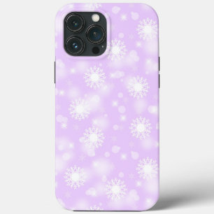 Case-Mate iPhone Case Snowflakes Holiday Winter Purple