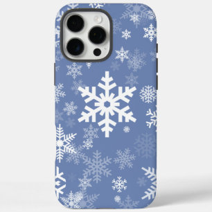 Coques iPhone 16 Pro Max Snowflakes Personnaliser graphique Arrière - plan 