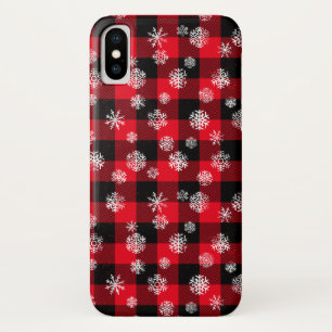 Etui iPhone Case-Mate Snowflakes Red Buffalo Plaid