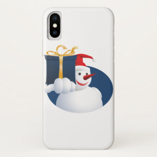 Coque Case-Mate Pour iPhone Snowman donne un cadeau...