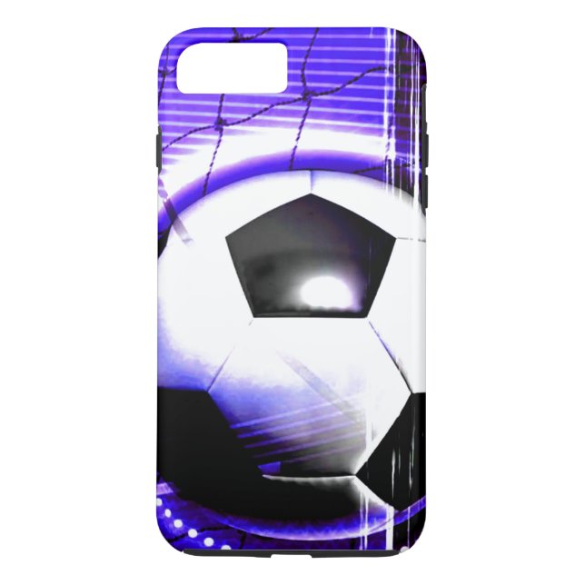 Coques Case-Mate iPhone Soccer Blue Personnaliser avec nom ou nom d'équipe (Dos)