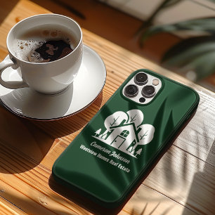 Coques iPhone 16 Société immobilière Maison verte personnalisée en 