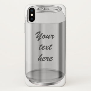 Case-Mate iPhone Case Soda pop aluminium peut argent