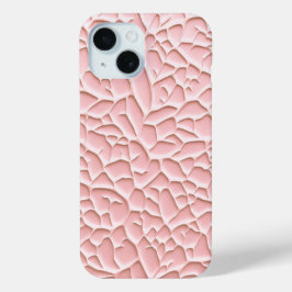 Coque Pour iPhone 15 Soft Pink iPhone Case with Textured Relief