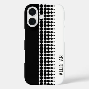 Coques iPhone 16 Soixante inspiré rétro noir et blanc