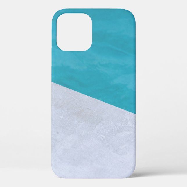 Coques Case-Mate iPhone Sol gris vide à côté de la piscine (Verso)