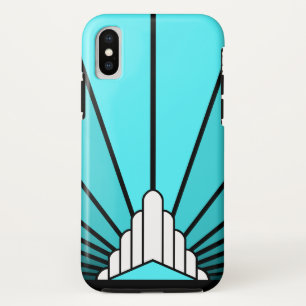 Case-Mate iPhone Case Soleil Art déco en aqua