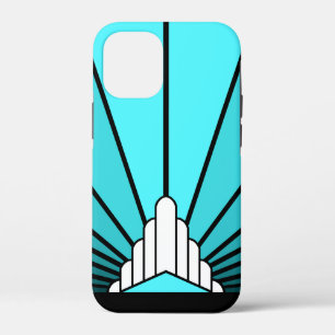 Case-Mate iPhone Case Soleil Art déco en aqua