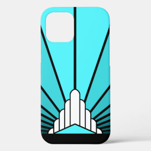 Case-Mate iPhone Case Soleil Art déco en aqua
