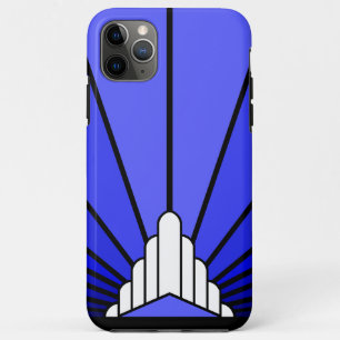 Case-Mate iPhone Case Soleil Art déco en bleu