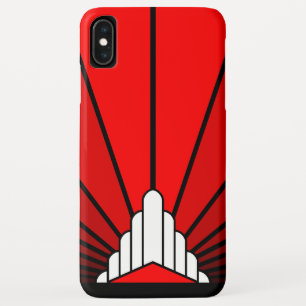 Case-Mate iPhone Case Soleil Art déco en rouge
