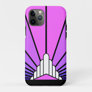 Case-Mate iPhone Case Soleil Art déco en violet & rose
