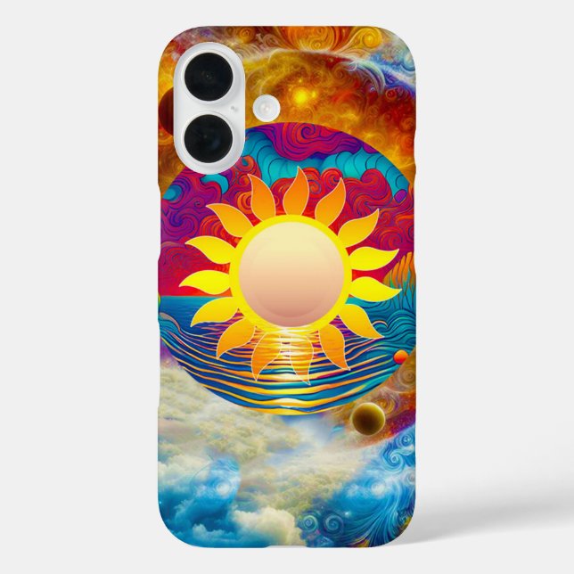 Coques Case-Mate iPhone Soleil cosmique (Verso)