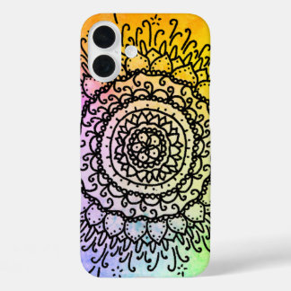Coques iPhone 16 Plus Soleil de Mandala