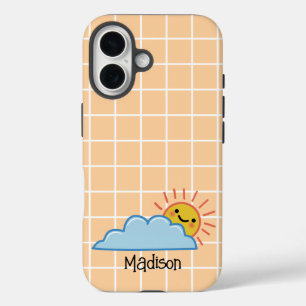 Coques iPhone 16 Soleil Et Nuages Personnalisés