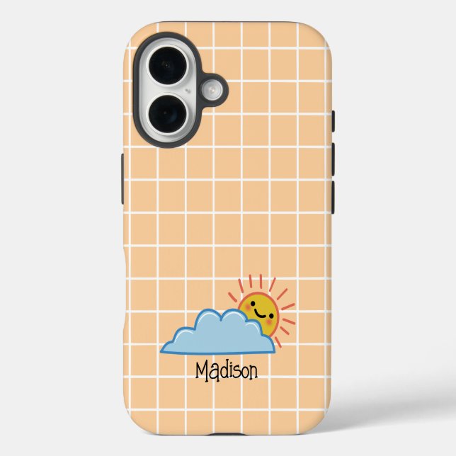 Coques Case-Mate iPhone Soleil Et Nuages Personnalisés (Verso)