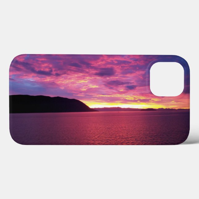 Coques Case-Mate iPhone Soleil rose en mer Photo (Verso (horizontal))