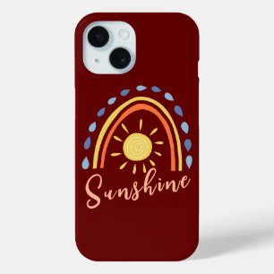 Coque Pour iPhone 15 Soleil un jour nuageux Mon arc-en-ciel inspiré par
