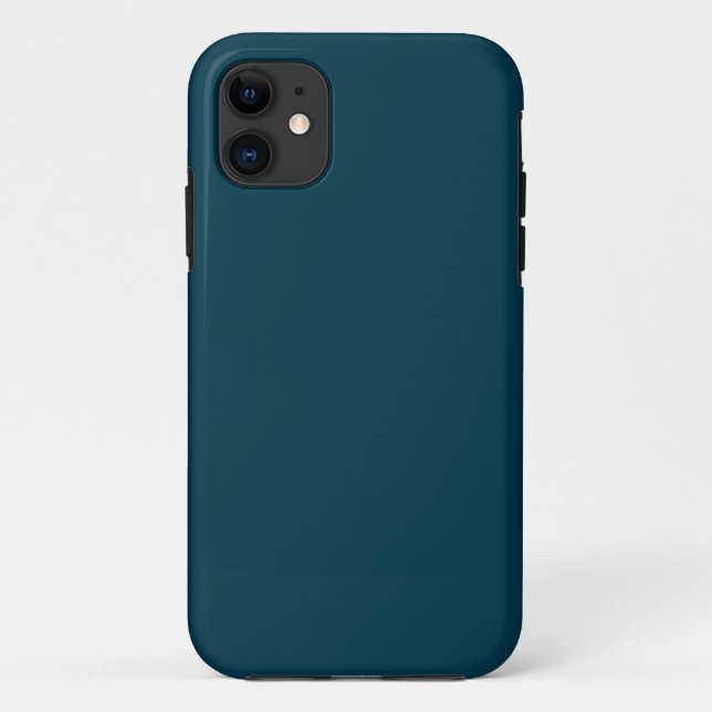 Coques Case-Mate iPhone Solide profonde aqua bleu turquoise (Dos)